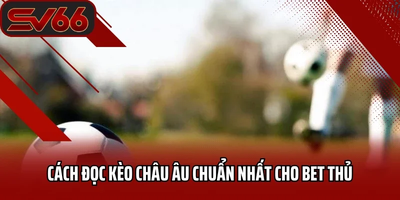 Kèo Châu Âu SV66 - Tuyệt Chiêu Chinh Phục Mọi Trận Đấu 2 Cách đọc kèo Châu Âu chuẩn nhất cho bet thủ